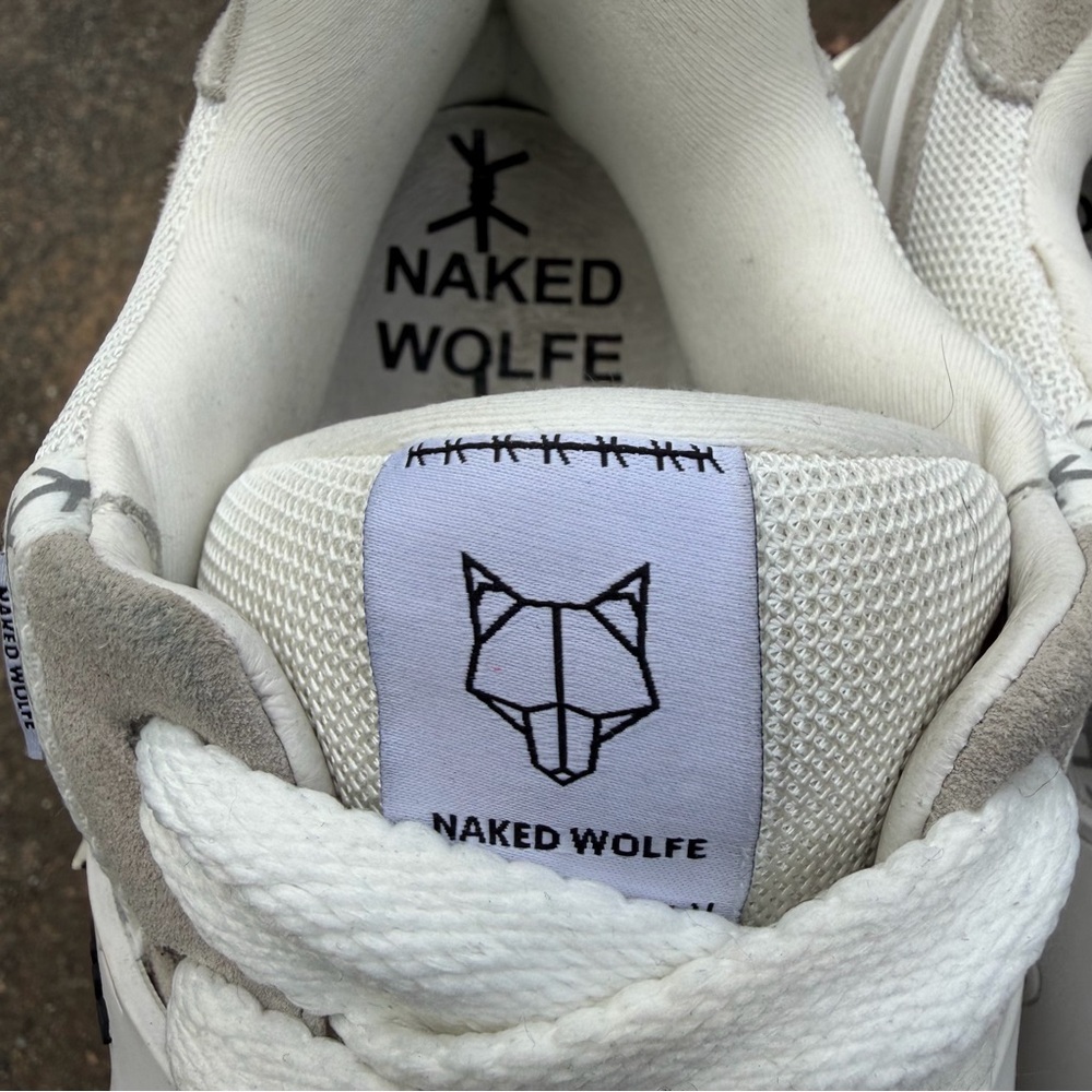 Naked Wolfe Men’s Sneakers “Slide”– Black/White – Size 10US (EU 43 / UK 9) - Picture 3 of 10